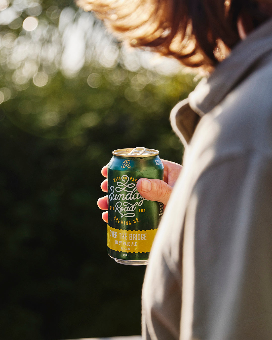 sunday road can of over the bridge hazy pale ale